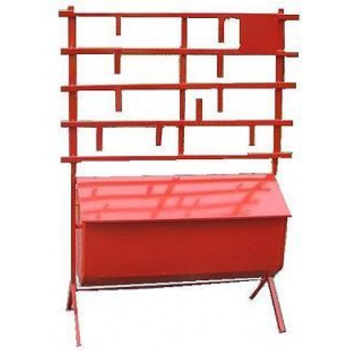 Open-type fire-fighting equipment stand with a tipping sandbox  - 2